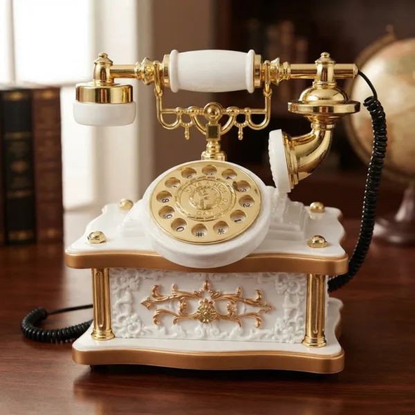 Telefone Retrô Decorativo Porta Joias Com 1 Toque Musical