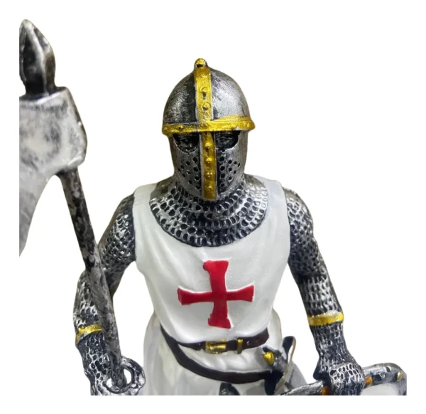 Cavaleiro Templario Guerreiro Medieval Resina