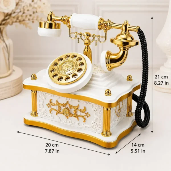 Telefone Retrô Decorativo Porta Joias Com 1 Toque Musical