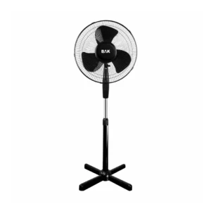 Ventilador Pedestal  3 Hélices Coluna Ajustavel 45w Preto