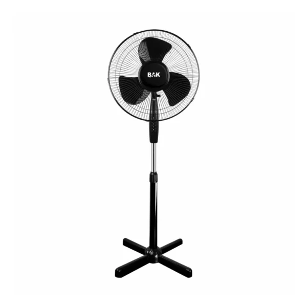 Ventilador Pedestal  3 Hélices Coluna Ajustavel 45w Preto