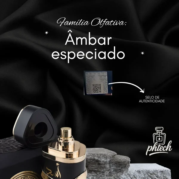Perfume Árabe Asad Black Preto Lattafa Edp 100ml Masculino