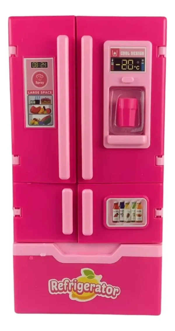 Mini Geladeira Mini Fridge Com Luz,som E Fumaça