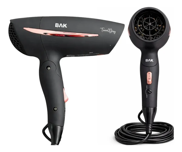 Secador De Cabelo Dobrável Bivolt 1250w Portátil