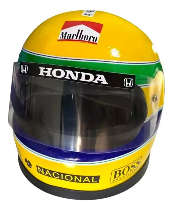 Miniatura Capacete F1 Ayrton  Senna - 13 Cm