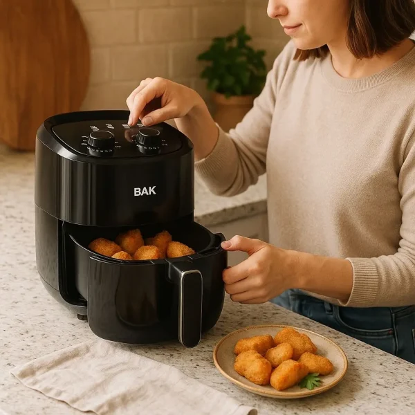 Air Fryer 3,5 Lt Fritadeira Eletrica Sem Óleo Cor Preta
