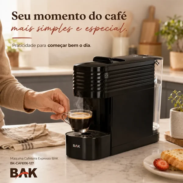 Cafeteira Elétrica Expresso de Cápsula 580ml 1400W