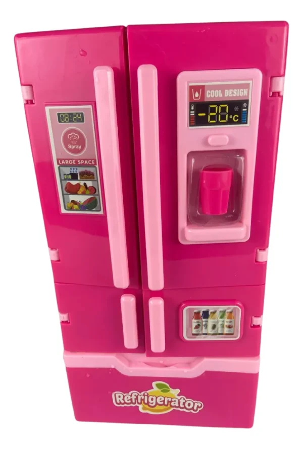 Mini Geladeira Mini Fridge Com Luz,som E Fumaça