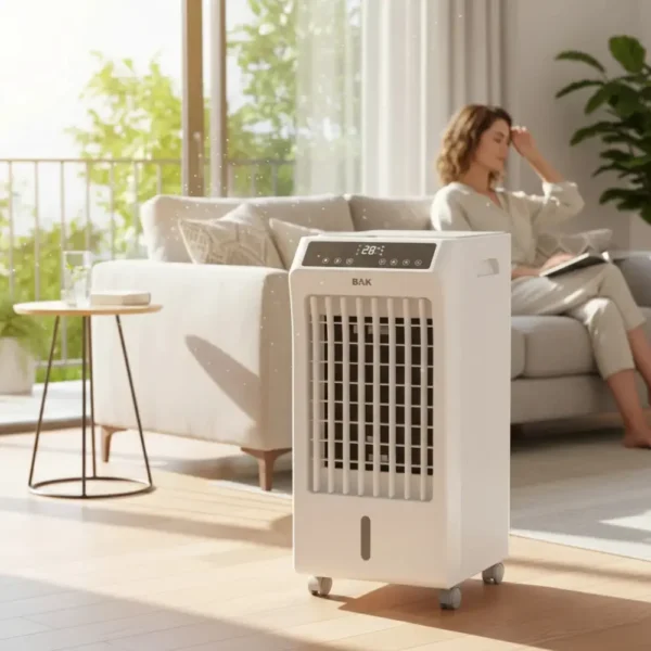 Climatizador Umidificador Bak 5L Branco 65W Com Controle Remoto