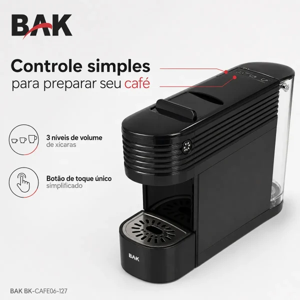 Cafeteira Elétrica Expresso de Cápsula 580ml 1400W
