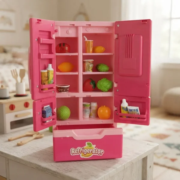 Mini Geladeira Mini Fridge Com Luz,som E Fumaça