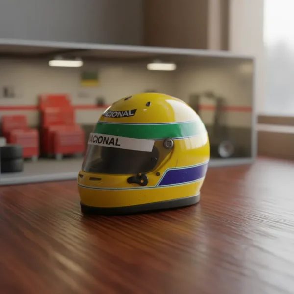 Miniatura Capacete F1 Ayrton  Senna - 13 Cm