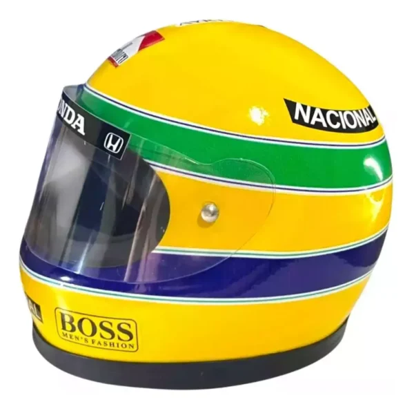 Miniatura Capacete F1 Ayrton  Senna - 13 Cm