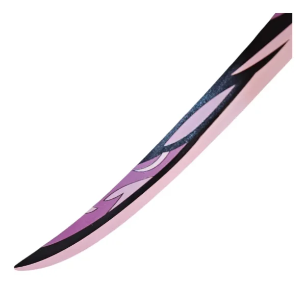 Katana Rosa Musou Isshin Raiden Shogun Genshin Impact Em Aço