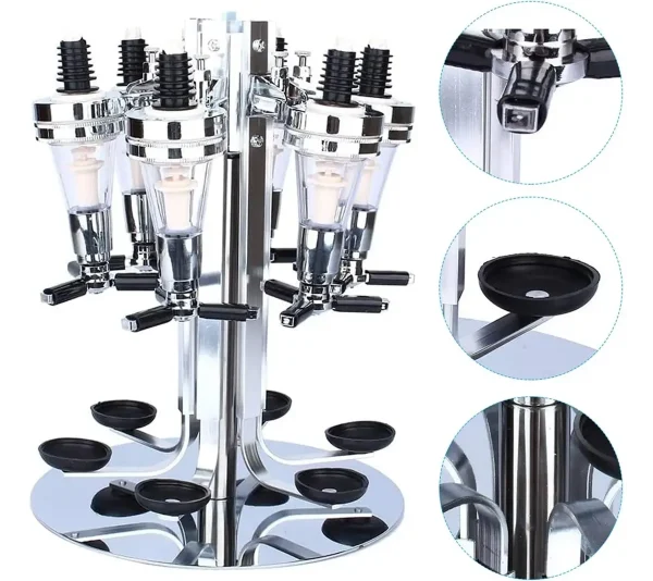 Porta Bebidas Giratório Dosador Dispenser Para 6 Garrafas