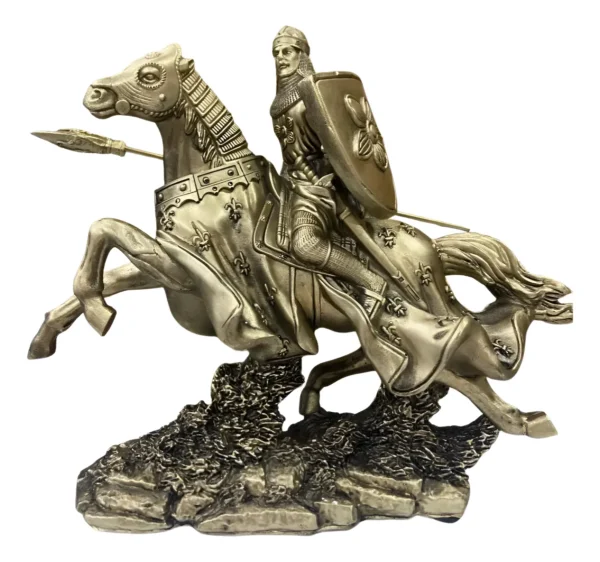 Estatua Cavaleiro Templário Medieval  Decoração