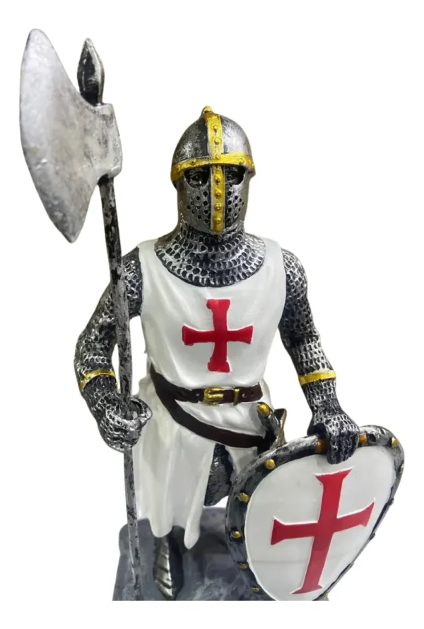 Cavaleiro Templario Guerreiro Medieval Resina