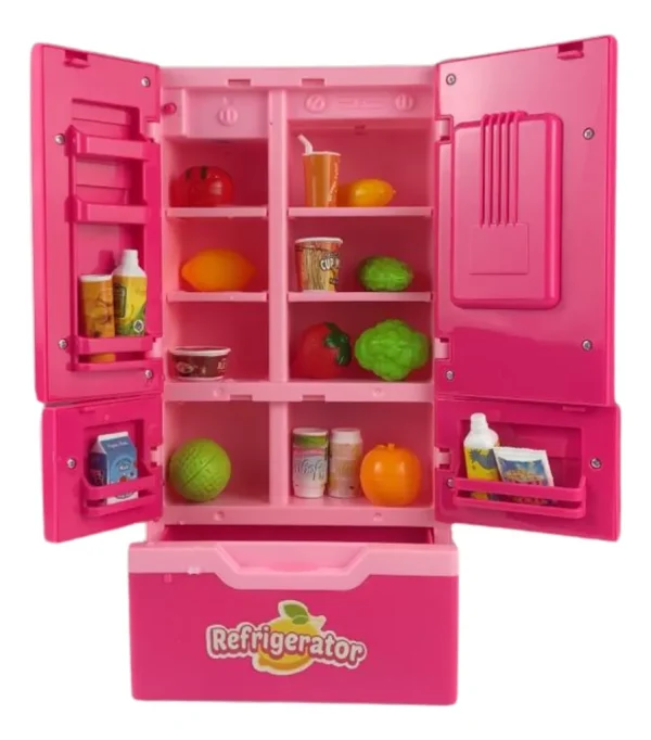 Mini Geladeira Mini Fridge Com Luz,som E Fumaça