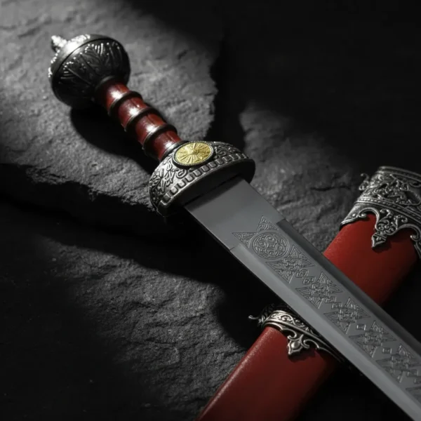 Espada Gladiador Romano Medieval 77cm Bordô