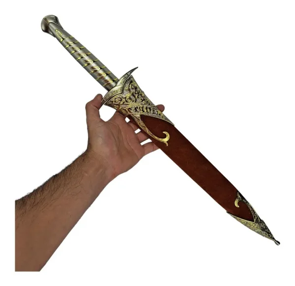 Espada Ferroada Frodo Senhor Dos Anéis Hobbit + Bainha