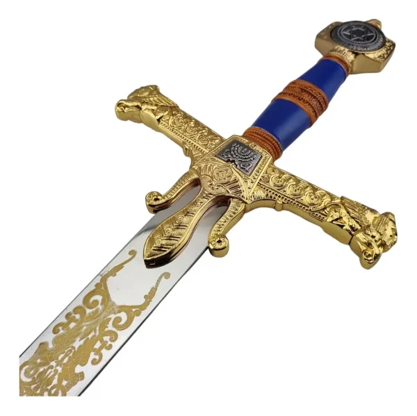Espada Rei Davi  Rei Salomão Aço Com  Suporte