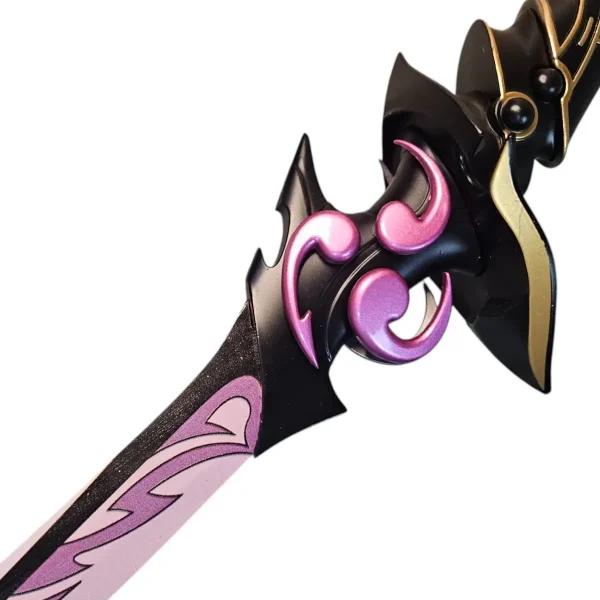 Katana Rosa Musou Isshin Raiden Shogun Genshin Impact Em Aço