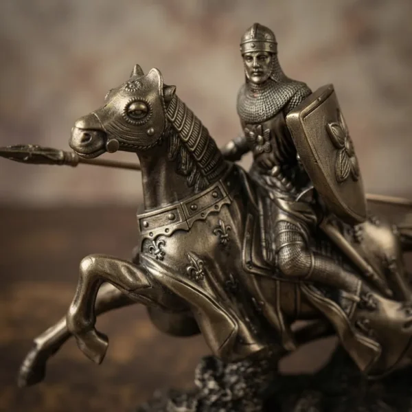 Estatua Cavaleiro Templário Medieval  Decoração
