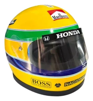 Miniatura Capacete F1 Ayrton  Senna - 13 Cm
