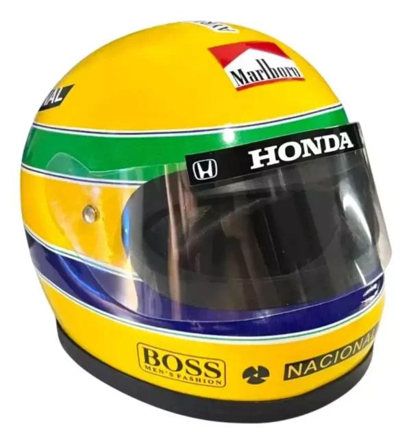 Miniatura Capacete F1 Ayrton  Senna - 13 Cm