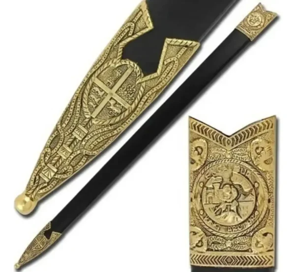 Espada Excalibur Rei Artur Dourada Com Bainha