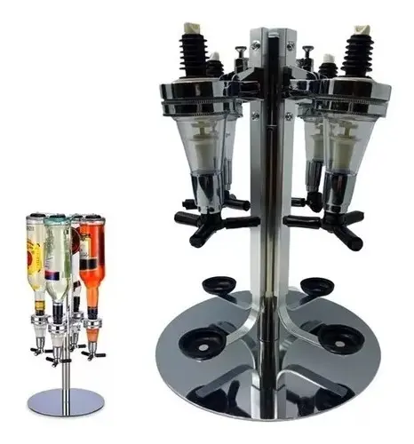 Porta Bebidas Giratório Dosador Dispenser Para 6 Garrafas