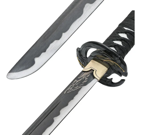 Katana Do Lobo Solitário Com Detalhe Autêntico Pelo De Lobo