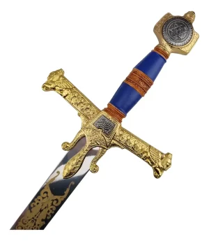 Espada Rei Davi  Rei Salomão Aço Com  Suporte