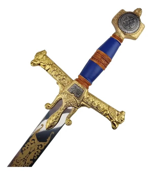 Espada Rei Davi  Rei Salomão Aço Com  Suporte