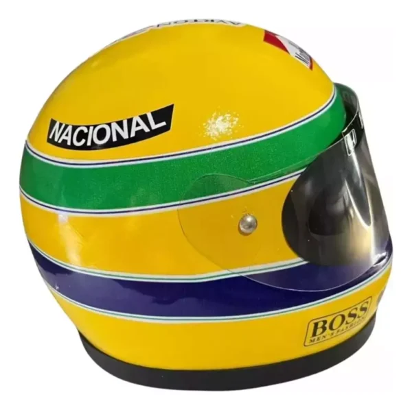 Miniatura Capacete F1 Ayrton  Senna - 13 Cm