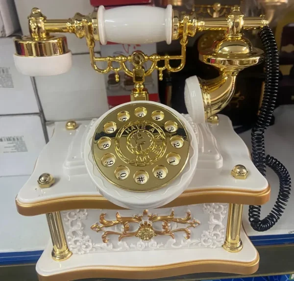 Telefone Retrô Decorativo Porta Joias Com 1 Toque Musical