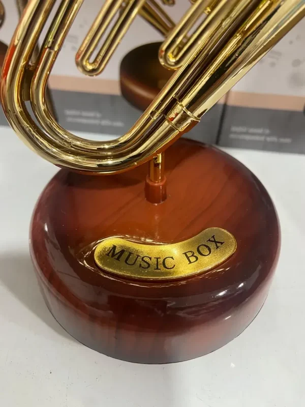 Trompete Decorativo Miniatura Dourado