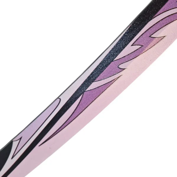 Katana Rosa Musou Isshin Raiden Shogun Genshin Impact Em Aço
