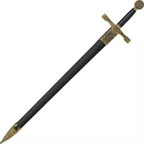 Espada Excalibur Rei Artur Dourada Com Bainha