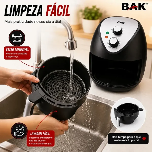 Air Fryer  4l 1400w Fritadeira Elétrica Sem Óleo