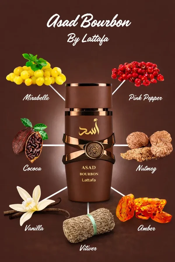 Perfume Árabe Lattafa Asad Bourbon Eau Parfum 100ml