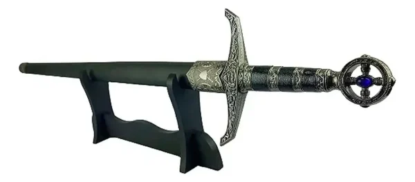 Espada  Medieval Robin Hood Templaria Com Bainha Prata