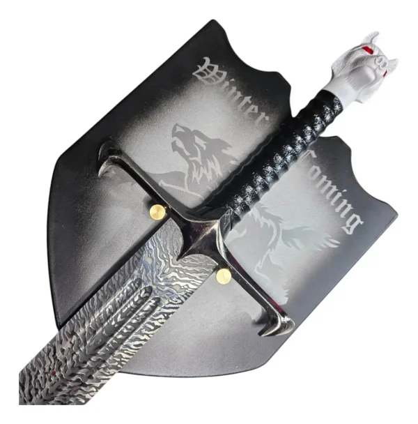 Espada Decorativa Garra Longa Jon Snow Aço Valiriano Thrones