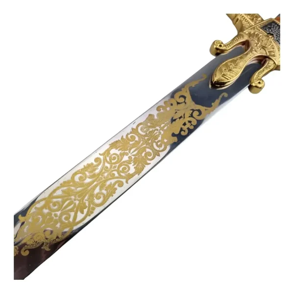 Espada Rei Davi  Rei Salomão Aço Com  Suporte