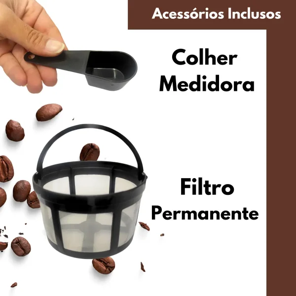 Cafeteira Elétrica Bak 650w Jarra De Vidro 18 Xícaras Cor Preto
