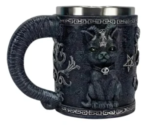 Caneca Gato Mágico 3D 400 Ml Inox