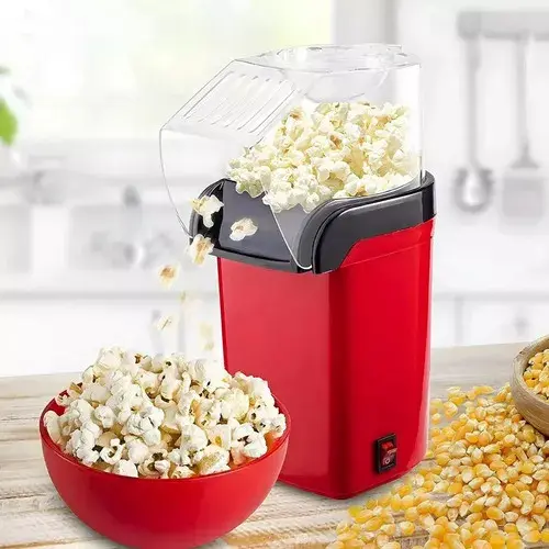 Mini Pipoqueira Elétrica Sem Óleo Rapida 1200w  Cor Vermelha