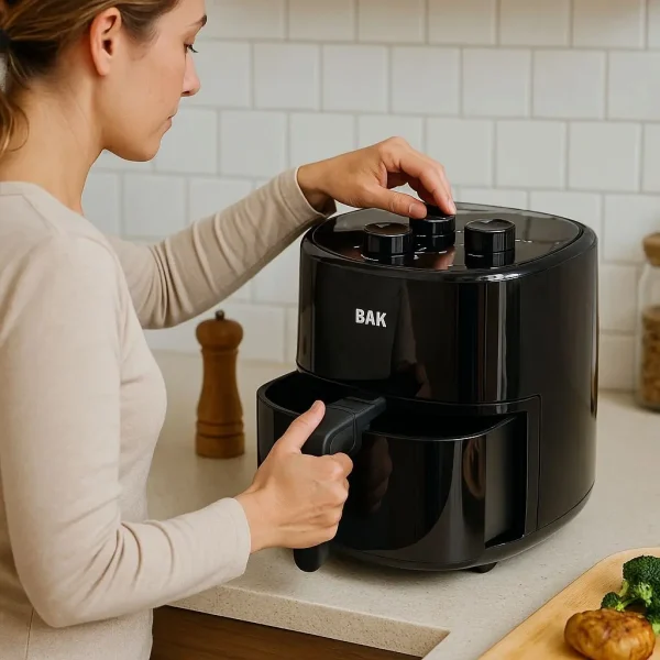 Air Fryer 3,5 Lt Fritadeira Eletrica Sem Óleo Cor Preta
