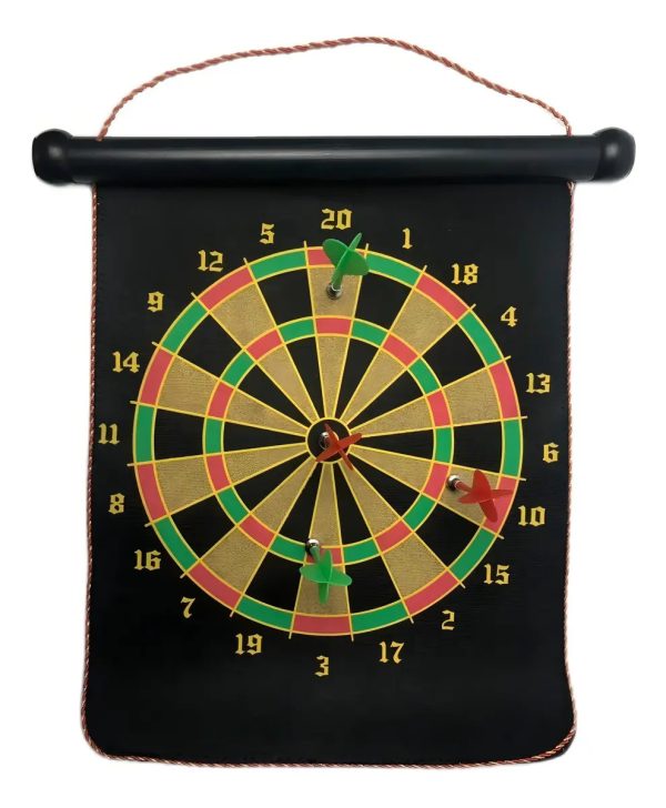 Jogo De Dardos Dupla Face Magnetico Tiro Ao Alvo Mira