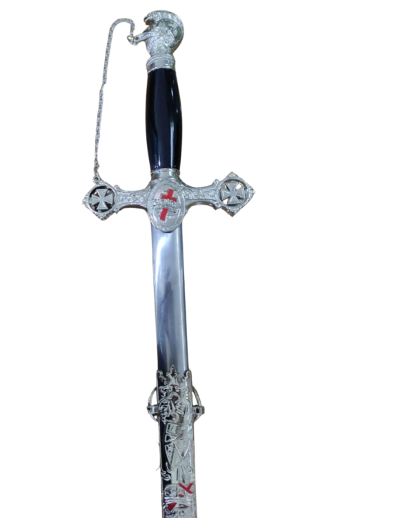 Espada Cerimonial Cavaleiros Templários Cruz Vermelha